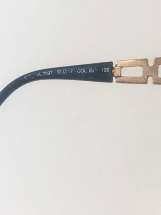 142-Montatura dorata FENDI ovale originale vintage