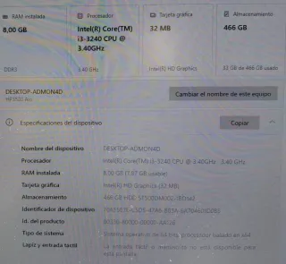 Ordenador All in One HP Pro 3520