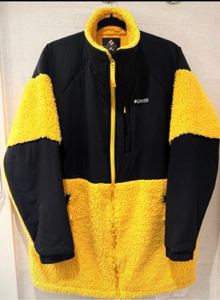 Columbia Forro Polar Negro y Amarillo