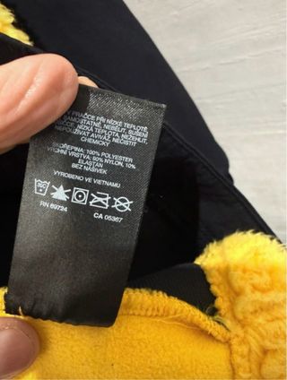 Columbia Forro Polar Negro y Amarillo