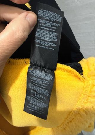 Columbia Forro Polar Negro y Amarillo