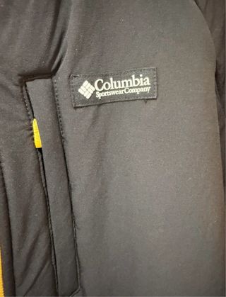 Columbia Forro Polar Negro y Amarillo