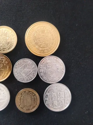 6 Lote Monedas Antiguas Españolas