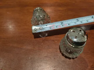 Set Sale e Pepe Vintage Vetro e Metallo