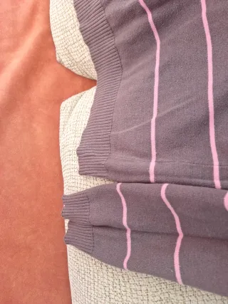 Jersey chico rayas marrones y rosas