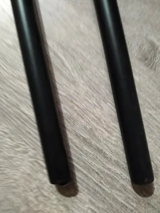 2 Patas para Mesa Metálicas Negras