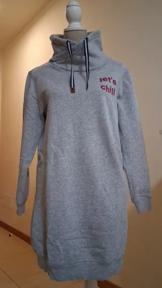 Vestido gris oversize let's chill