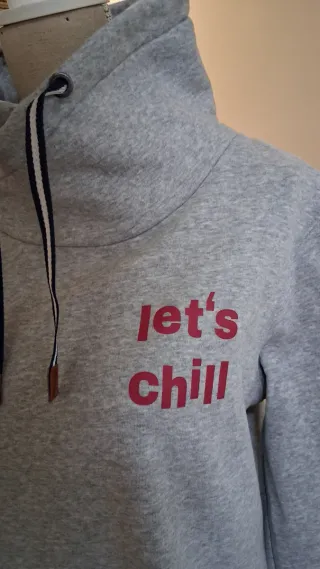 Vestido gris oversize let's chill