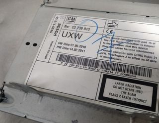 Opel 384564 22739813 sistema navegación gps astra