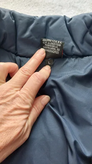 Chaqueta acolchada azul