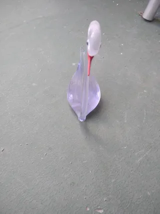 Figura Cisne Cristal Antigua Colección