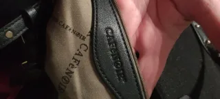 Borsa donna nera Cafènoir con borchie