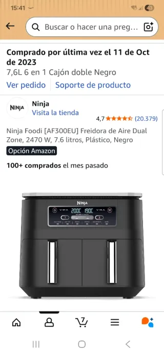 Freidora de Aire Ninja DualZone