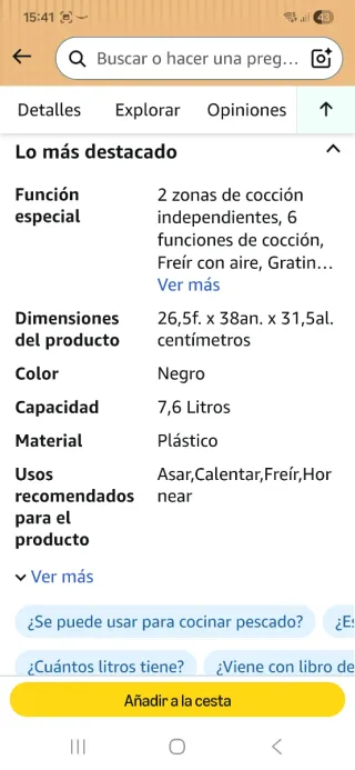 Freidora de Aire Ninja DualZone