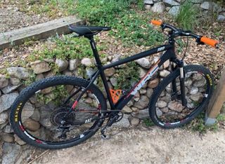 Bicicleta MTB WRC Pro Naranja/Negra.