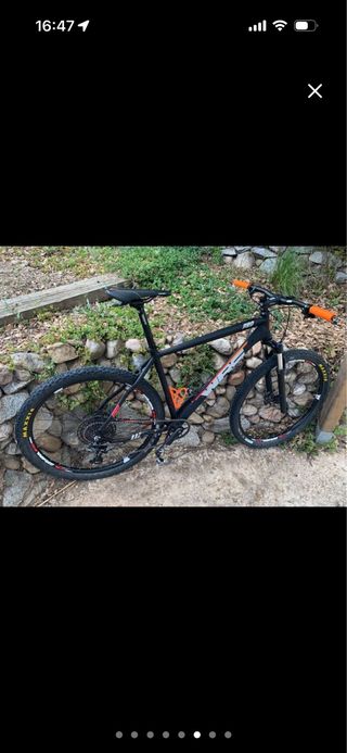 Bicicleta MTB WRC Pro Naranja/Negra.
