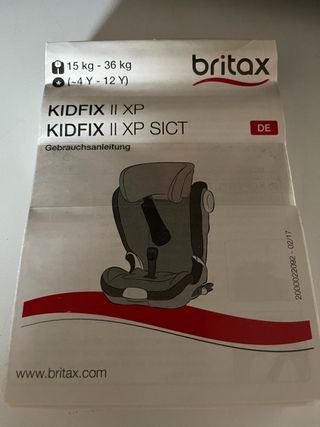 Silla coche Britax Römer 2/3