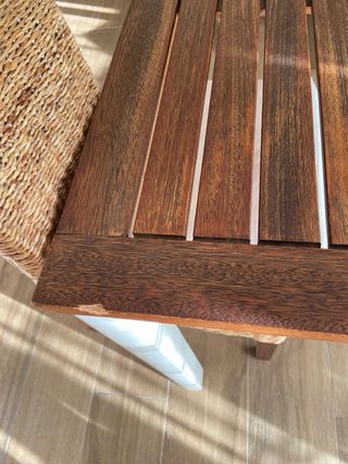 Tavolo da giardino in legno e alluminio