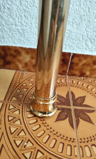 Cabecero de cama metal dorado