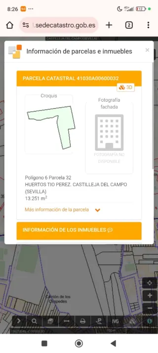 Terreno en Castilleja del Campo