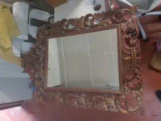 Espejo de madera
