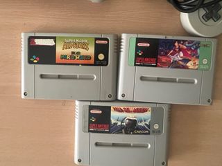 Consola Super Nintendo PAL con juegos