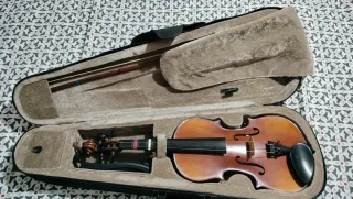 Violín 3/4 con arco y funda tipo mochila