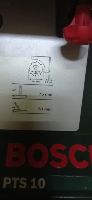 Sierra de mesa Bosch PTS 10