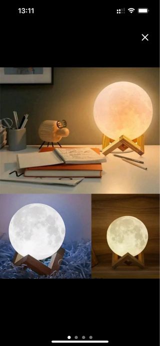 Lámpara Luna Multicolor