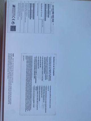 Scatola originale per Macbook Air