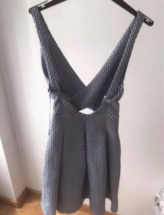 Vestido azul con corazones blancos talla xs zara