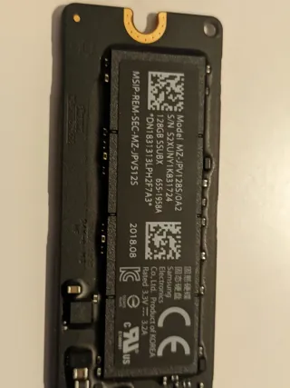 SSD 128 GB original para Macbook Air A1465, A1466