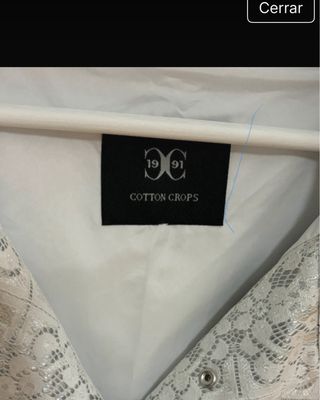 Chaqueta fiesta plata y blanco GUTI.