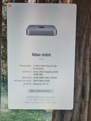 MAC MINI Apple - SSD 1TB 2018 COMPUTER RAM