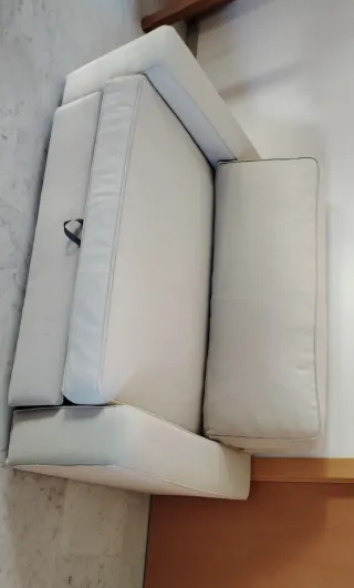 Divano letto a 2 posti beige