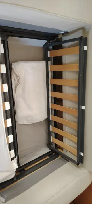 Divano letto a 2 posti beige