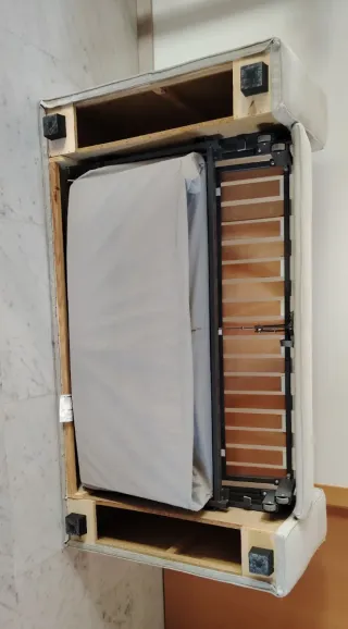 Divano letto a 2 posti beige