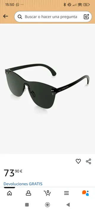 Gafas de sol Carrighan Wayfarer Negras