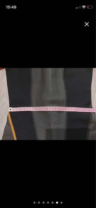 Neopreno corto mujer negro/rojo