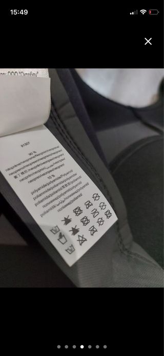 Neopreno corto mujer negro/rojo