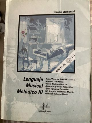 Libro Lenguaje Musical Melódico III