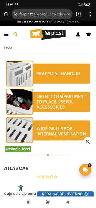 Transportín Perro Ferplast Atlas Car