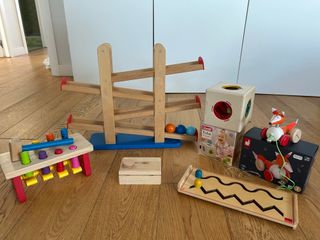 Lote Juguetes Madera y Bioplástico Bebé