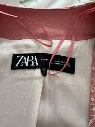 Kimono rosa bordado talla única