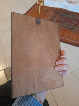 Quadro decorativo cammello e figura