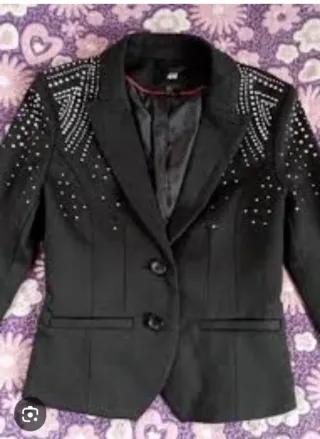 Chaqueta H&M Negra Mujer Talla 44