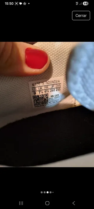 Zapatillas Adidas, usadas 1vez.Talla exacta 41 1/3