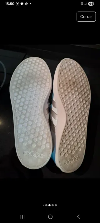 Zapatillas Adidas, usadas 1vez.Talla exacta 41 1/3