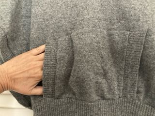 Zara Top Gris Sin Mangas con Capucha Talla M, over