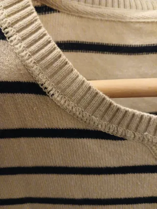 Jersey Freen Coast Rayas Beige y Negro